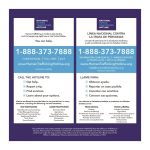 National Human Trafficking Lobby Sign, White Styrene